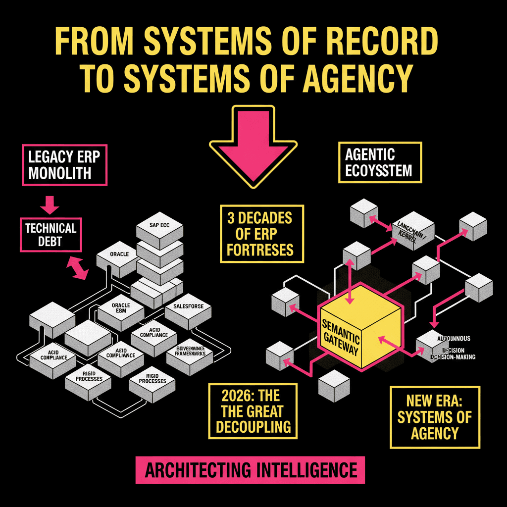 The Agentic ERP: Architecting Autonomous Intelligence within SAP, Oracle, and Salesforce