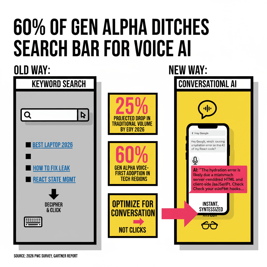 Why 60% of Gen Alpha Ditched the Search Bar for Voice AI