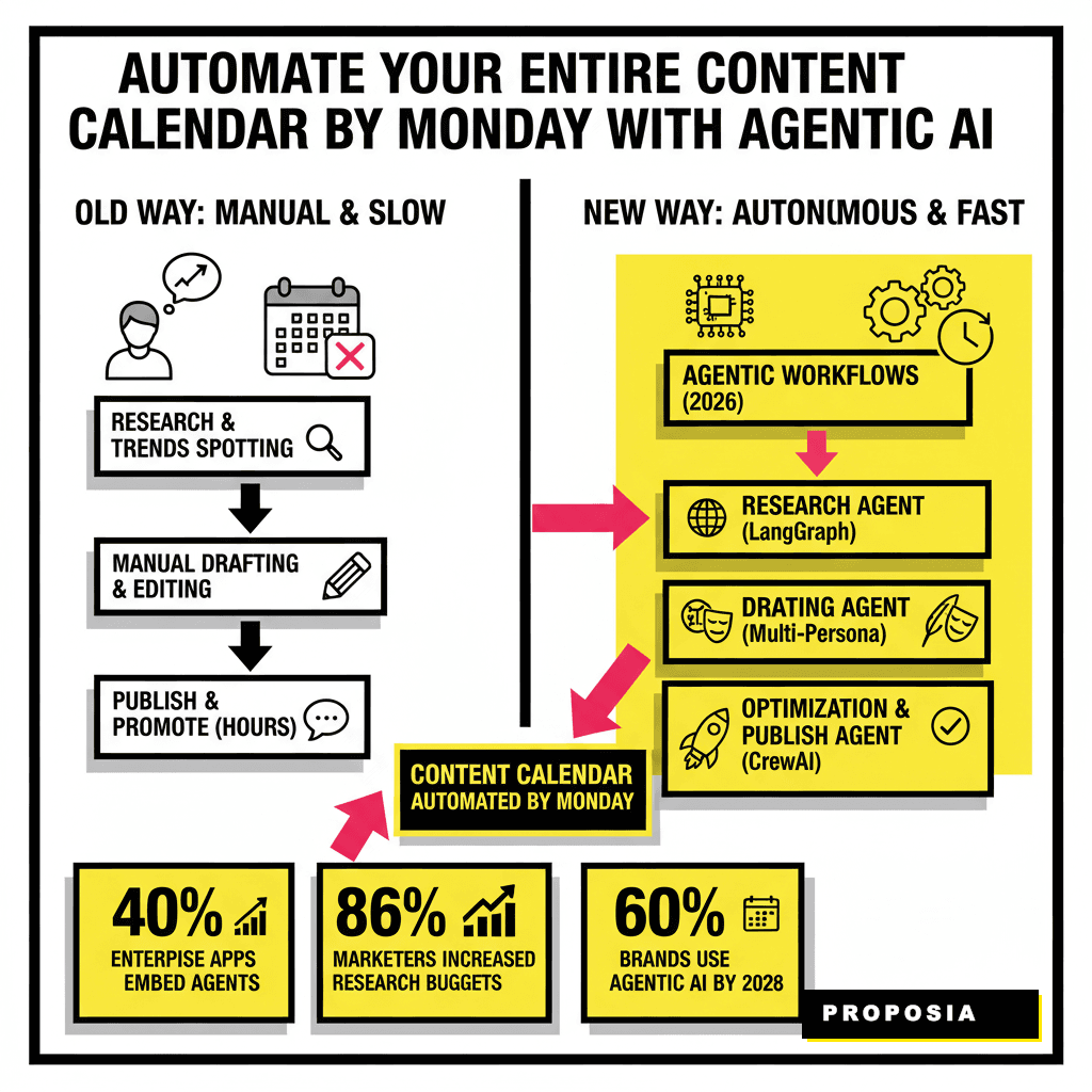 5 Agentic Workflows to Automate Your Content Calendar