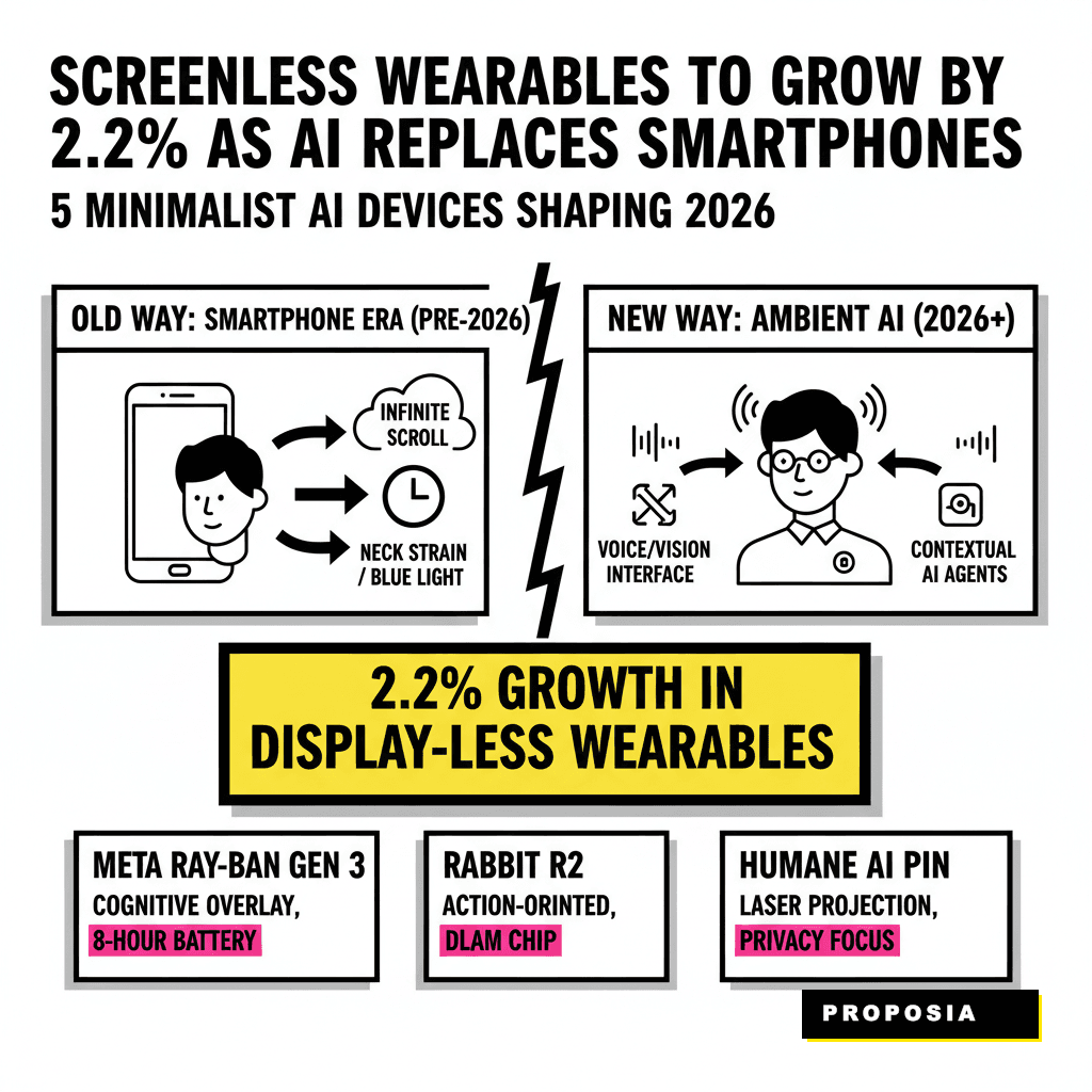 5 Minimalist AI Wearables Replacing Smartphones in 2026