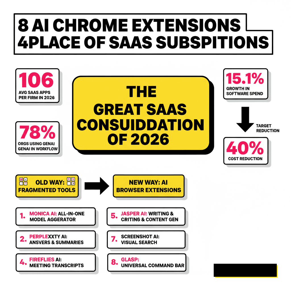 8 AI Chrome Extensions That Replace 40% of Your SaaS Subscriptions