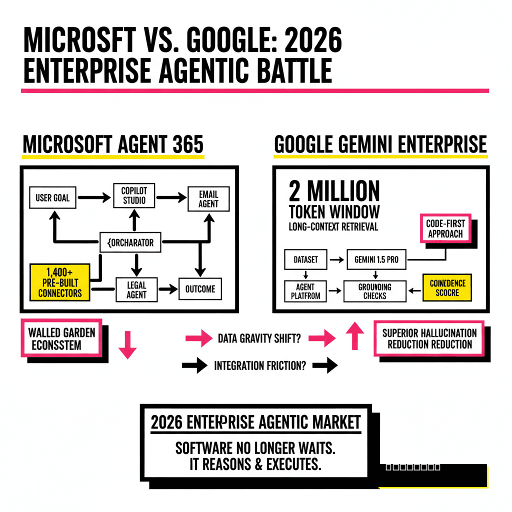 Microsoft vs. Google: 2026 Enterprise Agentic Battle