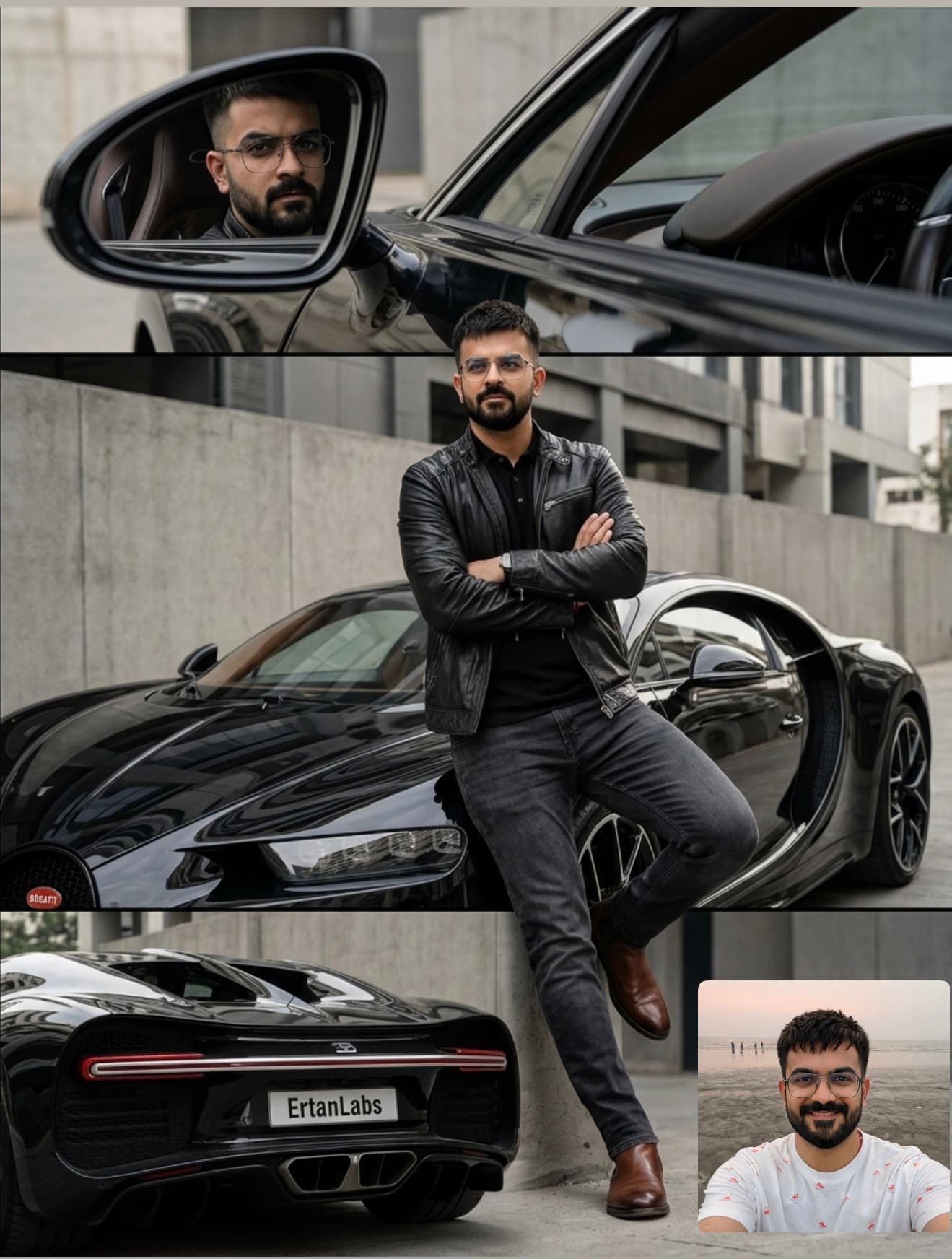 Preview for prompt: Luxury Automotive Photoshoot Prompt (Keep Your Real Face!)