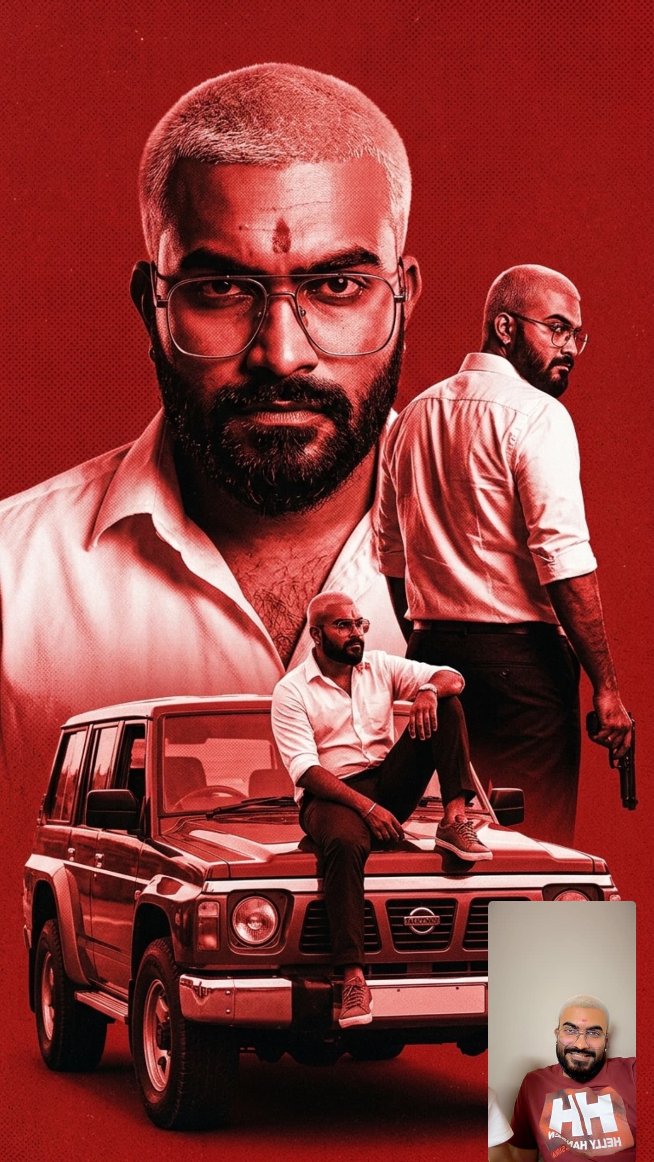 Preview for prompt: Crimson Grit: Cinematic Crime-Drama Portrait Poster